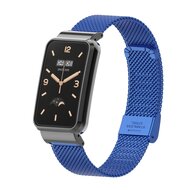 Milanese bandje met case - Blauw - Xiaomi Smart band 7 Pro