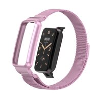 Milanese loop bandje met case - Lila - Xiaomi Smart Band 7 Pro