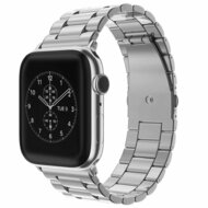 Stalen schakelband - Zilver - Geschikt voor Apple watch 38mm / 40mm / 41mm