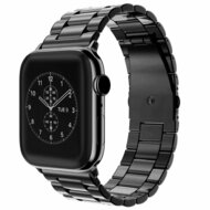 Stalen schakelband - Zwart - Geschikt voor Apple watch 38mm / 40mm / 41mm