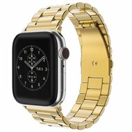 Stalen schakelband - Goud - Geschikt voor Apple watch 38mm / 40mm / 41mm