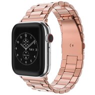 Stalen schakelband - Rosé goud - Geschikt voor Apple watch 42mm / 44mm / 45mm / 49mm