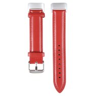 Fitbit Charge 5 & 6 bandje - Echt leer - Rood