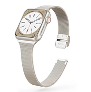 Milanese slim fit bandje - Starlight / Sterrenlicht - Geschikt voor Apple Watch 42mm / 44mm / 45mm / 49mm