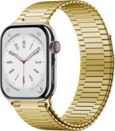 Magnetische stalen band - Zeer sterke magneet - Goud - Geschikt voor Apple Watch 42mm / 44mm / 45mm / 49mm