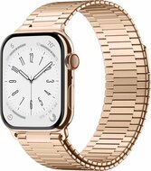 Magnetische stalen band - Zeer sterke magneet - Rosé goud - Geschikt voor Apple Watch 38mm / 40mm / 41mm