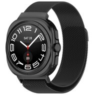 By Qubix Milanese band - Zwart - Samsung Galaxy Watch Ultra 47mm