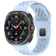 Siliconen sportband Holes Style - Lichtblauw - Samsung Galaxy Watch Ultra 47mm