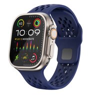 Ultimate Sport Edition bandje - Donkerblauw - Geschikt voor Apple Watch 44mm / 45mm / 46mm / 49mm