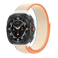 Nylon loop bandje - Beige - Samsung Galaxy Watch Ultra 47mm