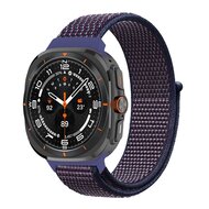 Nylon loop bandje - Blauwpaars - Samsung Galaxy Watch Ultra 47mm