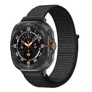 Nylon loop bandje - Zwart - Samsung Galaxy Watch Ultra 47mm