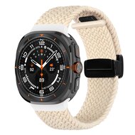 Braided band met D-buckle sluiting - Sterrenlicht / starlight - Samsung Galaxy Watch Ultra 47mm