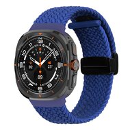 Braided band met D-buckle sluiting - Blauw - Samsung Galaxy Watch Ultra 47mm