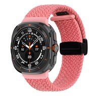 Braided band met D-buckle sluiting - Roze - Samsung Galaxy Watch Ultra 47mm