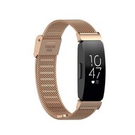 Fitbit Inspire 3 - Milanese band met klemsluiting - Rosé goud