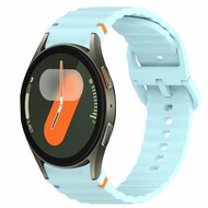 Wave Sportband met aansluitknop - Lichtblauw - Samsung Galaxy Watch 4 - 40mm & 44mm