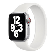 Solo Loop Link serie bandje - Maat: M - Wit - Geschikt voor Apple Watch 44mm / 45mm / 46mm / 49mm